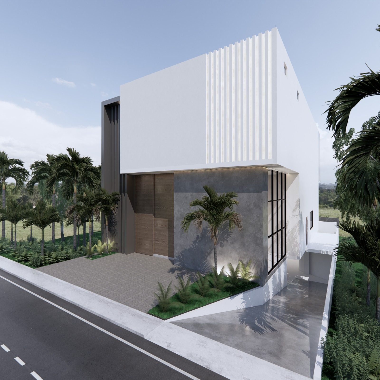 Render del proyecto de la Casa 33, Lagunas 2, Puerto Cancún