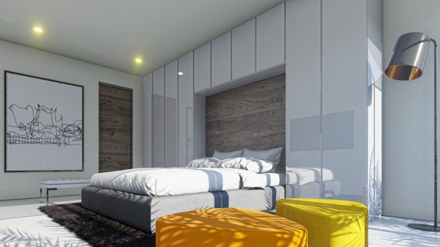 Render de la recámara principal
