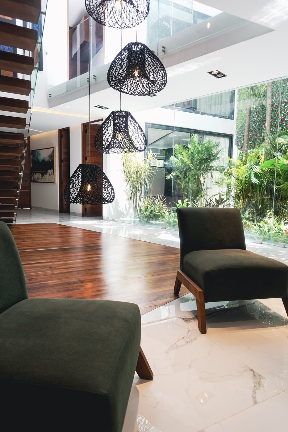 Casa 223 · Club Real, Playacar — estancia abierta al jardín